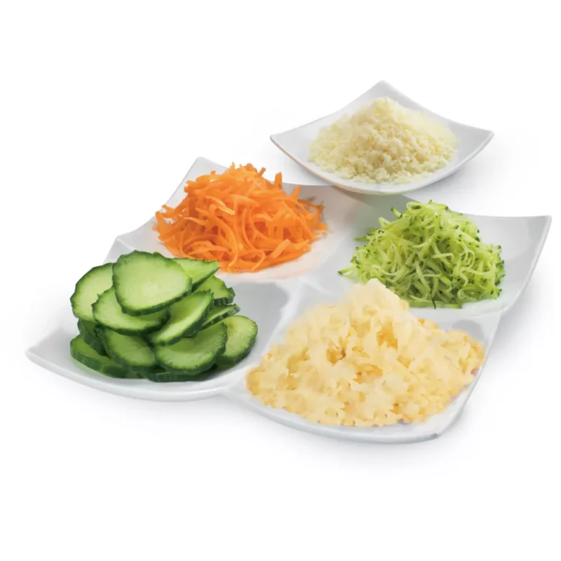 Râpe légumes électrique Moulinex DJ753E10 FRESH EXPRESS ARGENT 3 CONES – Image 9