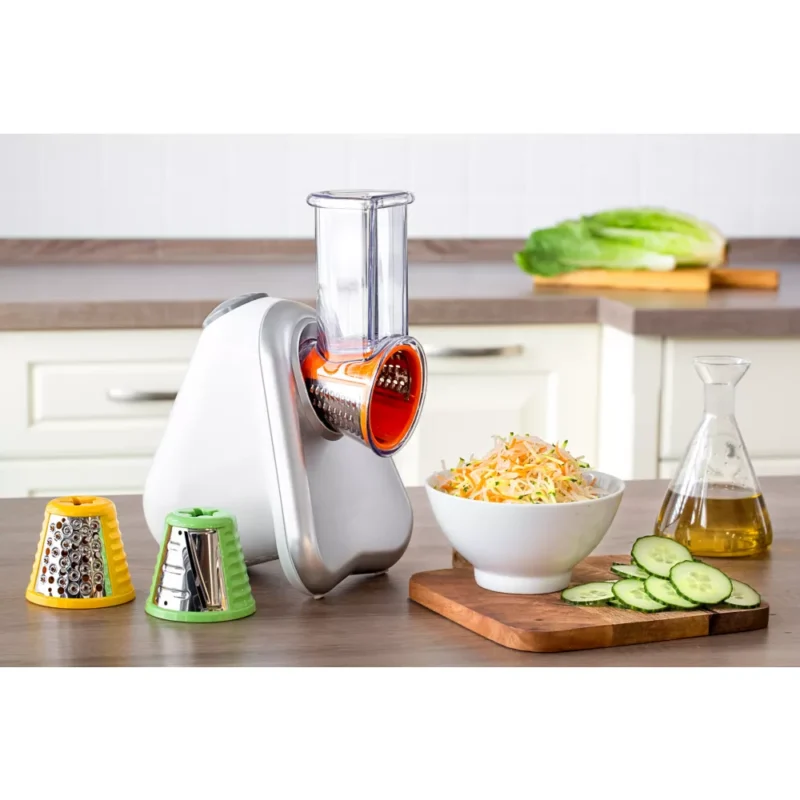 Râpe légumes électrique Moulinex DJ753E10 FRESH EXPRESS ARGENT 3 CONES – Image 5