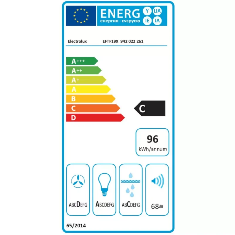 Hotte décorative murale Electrolux EFTF19X – Image 7